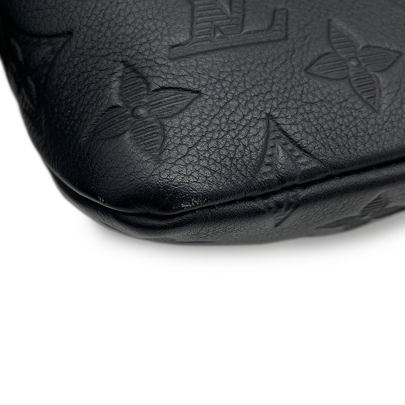 ルイヴィトン クラッチバッグ モノグラム・シャドウ ポシェット・ヴォワヤージュ スープル M82545 LOUIS VUITTON 黒 ブラック