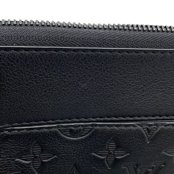 ルイヴィトン クラッチバッグ モノグラム・シャドウ ポシェット・ヴォワヤージュ スープル M82545 LOUIS VUITTON 黒 ブラック