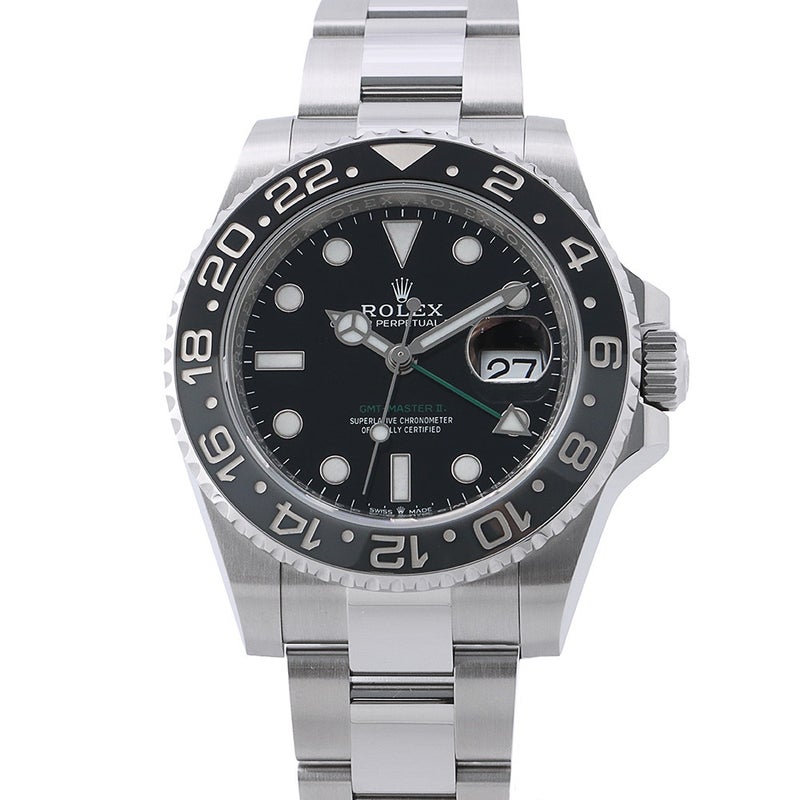 ロレックス GMTマスター2 ランダムシリアル ルーレット 126710GRNR ROLEX 腕時計 黒文字盤