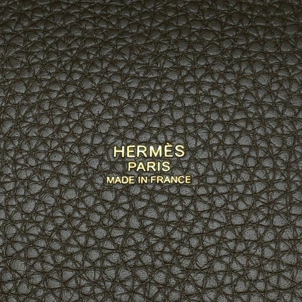 エルメス ハンドバッグ ピコタンロックPM ヴェールロデン/ゴールド金具 トリヨンクレマンス G刻印 HERMES トートバッグ