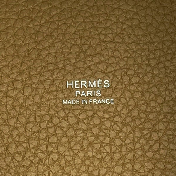 エルメス ハンドバッグ ピコタンロックPM デュンヌ/シルバー金具 トリヨンクレマンス G刻印 HERMES トートバッグ