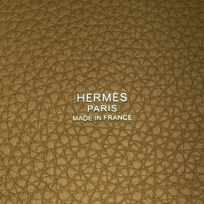 エルメス ハンドバッグ ピコタンロックPM デュンヌ/シルバー金具 トリヨンクレマンス G刻印 HERMES トートバッグ