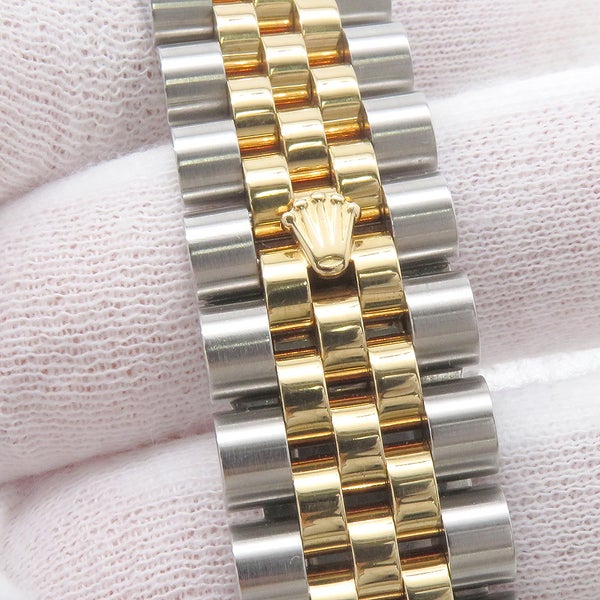 ロレックス デイトジャスト G番 SS/K18YG イエローゴールド 10Pダイヤ 116233G ROLEX 腕時計 シルバー/コンピューター文字盤