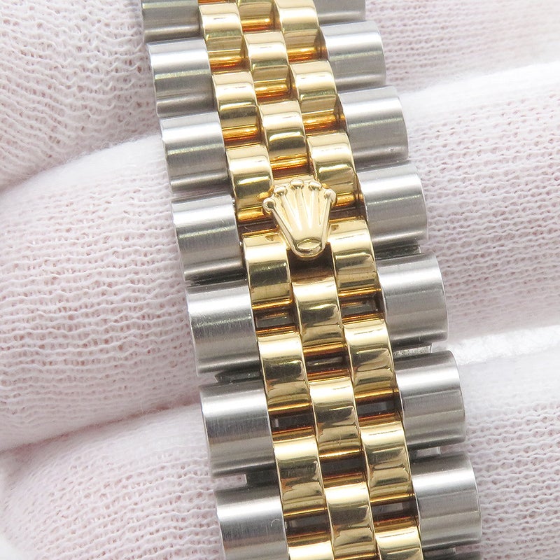 ロレックス デイトジャスト G番 SS/K18YG イエローゴールド 10Pダイヤ 116233G ROLEX 腕時計 シルバー/コンピューター文字盤