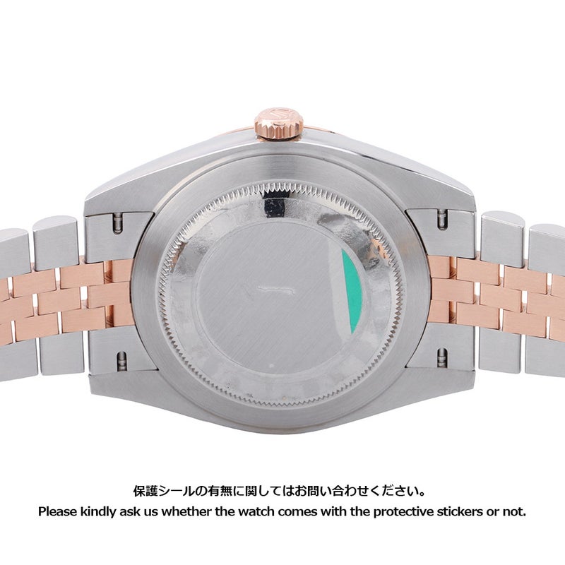 ロレックス デイトジャスト41 SS/K18PGピンクゴールド ローズゴールド 10Pダイヤ 126331G ROLEX ホワイトシェル文字盤