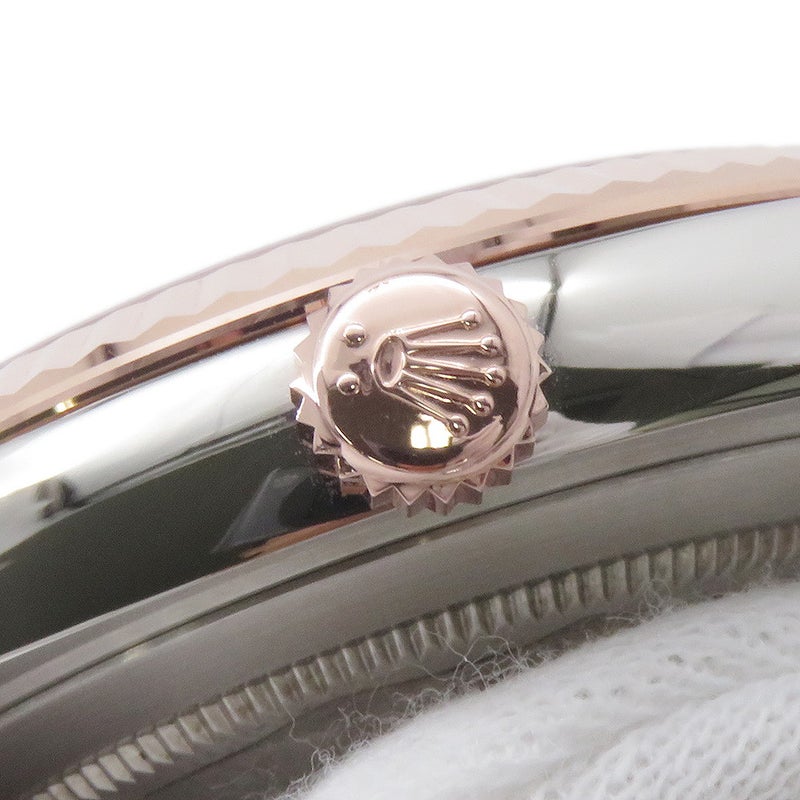 ロレックス デイトジャスト41 SS/K18PGピンクゴールド ローズゴールド 10Pダイヤ 126331G ROLEX ホワイトシェル文字盤