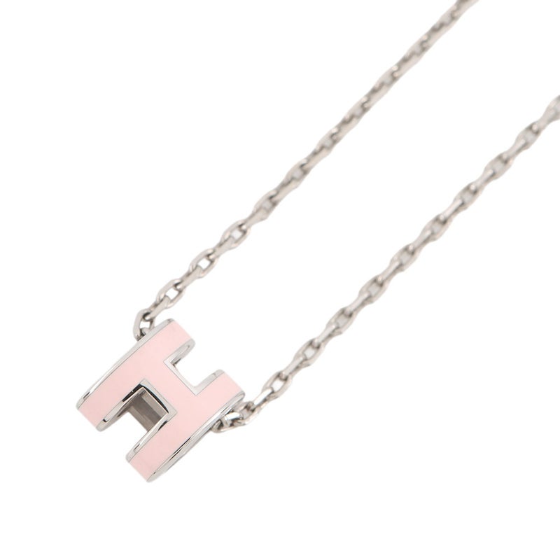 エルメス ネックレス ミニ・ポップアッシュ ローズドラジェ/シルバー金具 HERMES アクセサリー