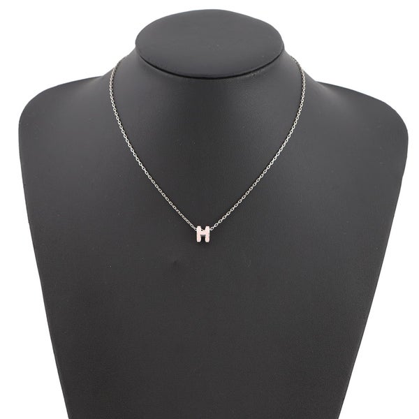 エルメス ネックレス ミニ・ポップアッシュ ローズドラジェ/シルバー金具 HERMES アクセサリー