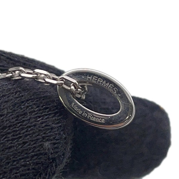 エルメス ネックレス ミニ・ポップアッシュ ローズドラジェ/シルバー金具 HERMES アクセサリー