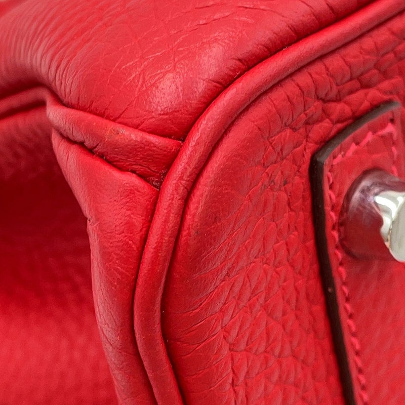 エルメス バーキン30 ルージュカザック/シルバー金具 トリヨンクレマンス U刻印 HERMES Birkin ハンドバッグ