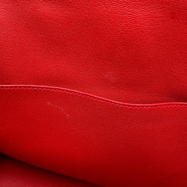 エルメス バーキン30 ルージュカザック/シルバー金具 トリヨンクレマンス U刻印 HERMES Birkin ハンドバッグ