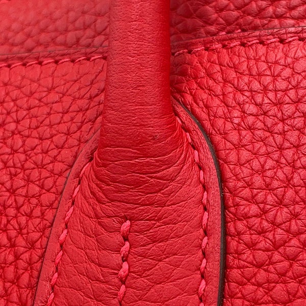 エルメス バーキン30 ルージュカザック/シルバー金具 トリヨンクレマンス U刻印 HERMES Birkin ハンドバッグ
