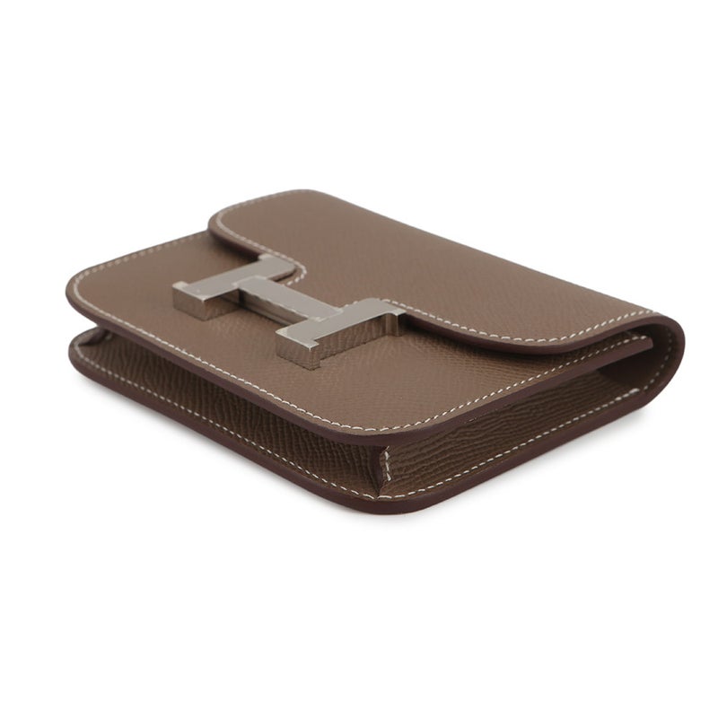 エルメス 財布 コンスタンス スリム エトゥープ/シルバー金具 エプソン K刻印 HERMES 財布
