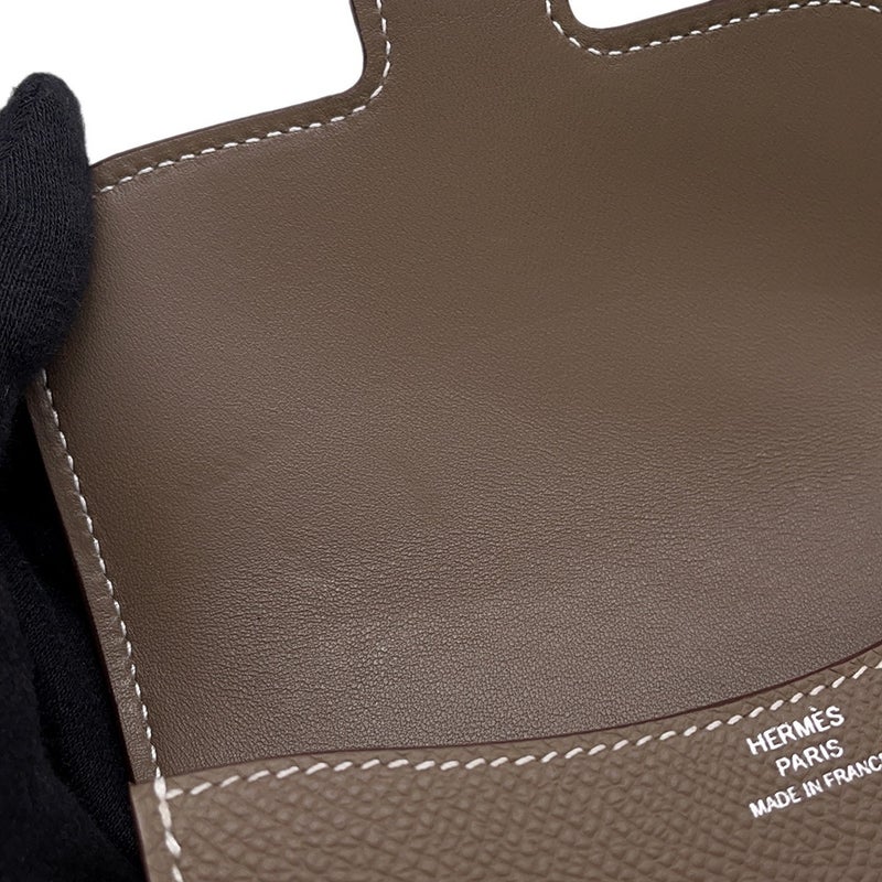 エルメス 財布 コンスタンス スリム エトゥープ/シルバー金具 エプソン K刻印 HERMES 財布