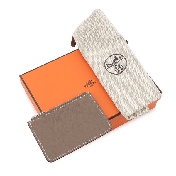 エルメス 財布 コンスタンス スリム エトゥープ/シルバー金具 エプソン K刻印 HERMES 財布