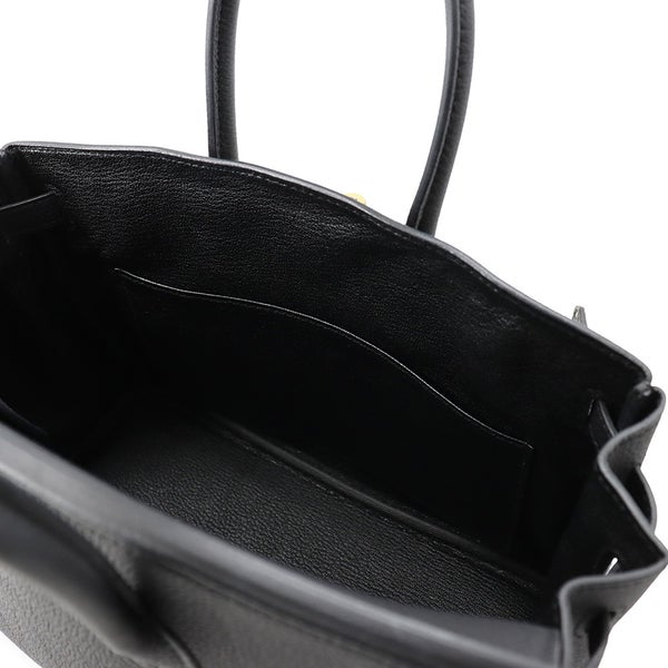 エルメス バーキン25 ブラック/ゴールド金具 トゴ U刻印 HERMES Birkin ハンドバッグ 黒