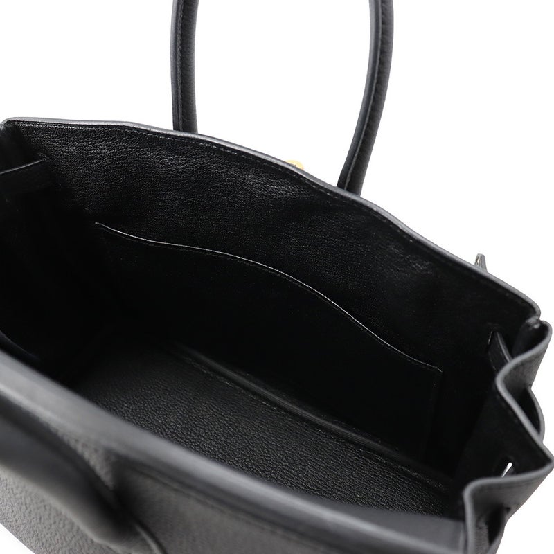 エルメス バーキン25 ブラック/ゴールド金具 トゴ U刻印 HERMES Birkin ハンドバッグ 黒
