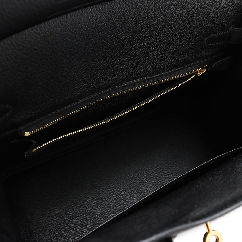 エルメス バーキン25 ブラック/ゴールド金具 トゴ U刻印 HERMES Birkin ハンドバッグ 黒