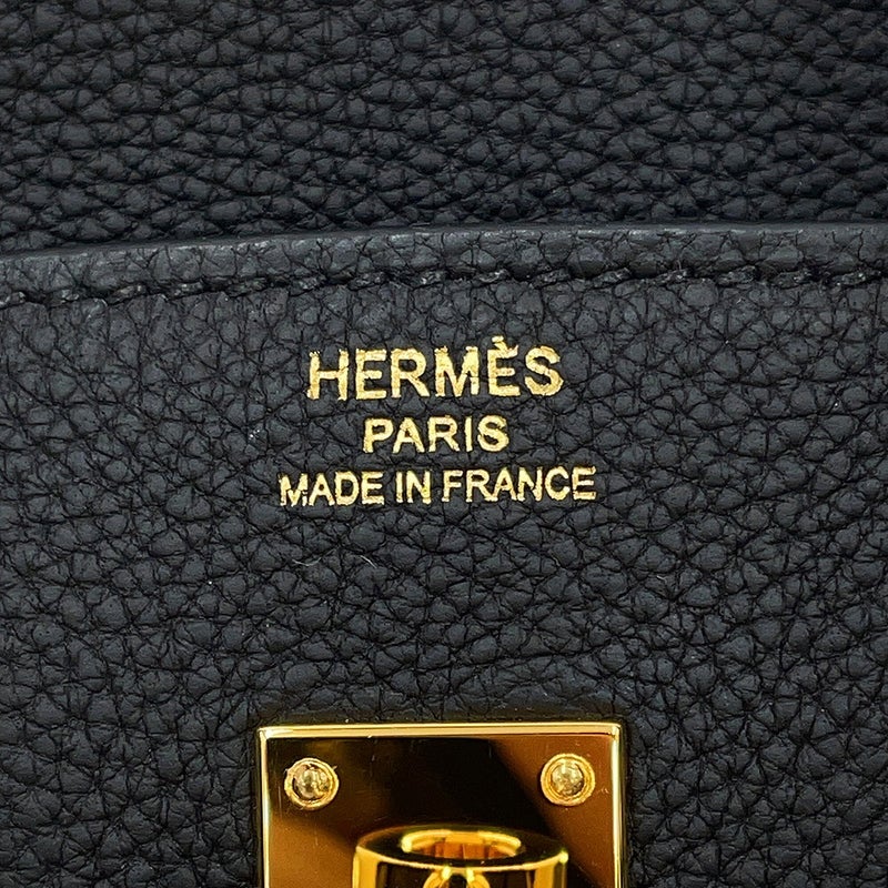 エルメス バーキン25 ブラック/ゴールド金具 トゴ U刻印 HERMES Birkin ハンドバッグ 黒