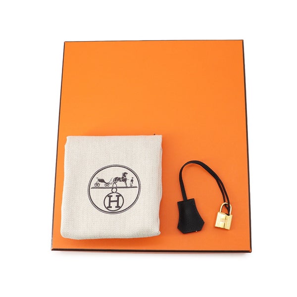 エルメス バーキン25 ブラック/ゴールド金具 トゴ U刻印 HERMES Birkin ハンドバッグ 黒