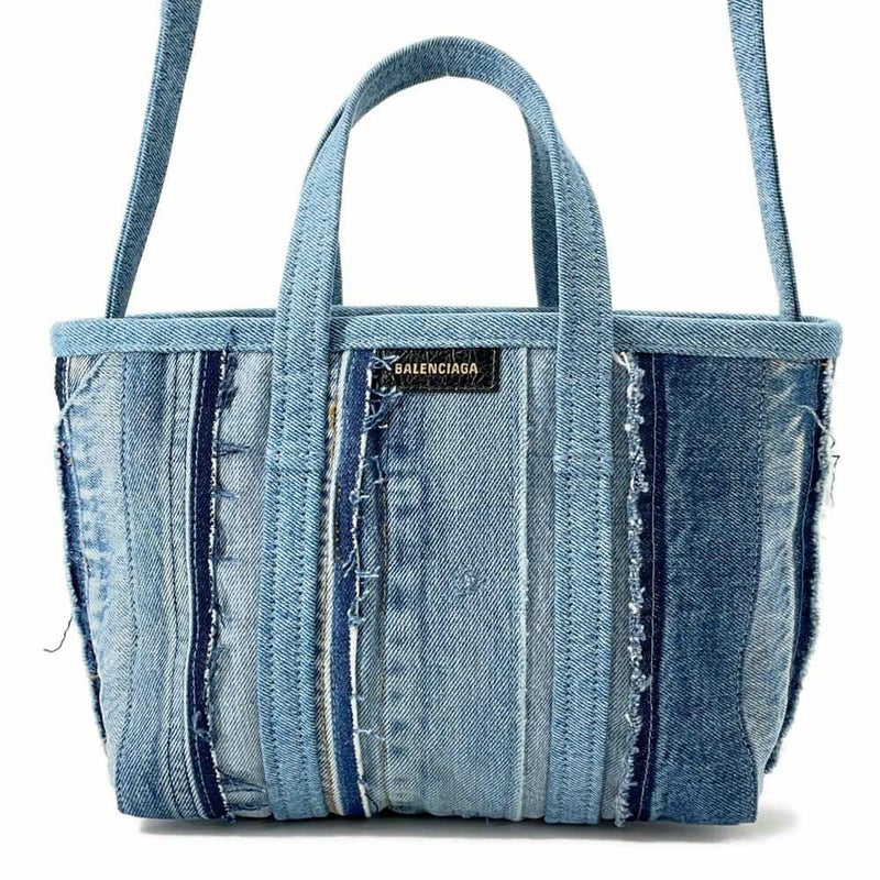 バレンシアガ ハンドバッグ バルベス スモール デニム 671404 BALENCIAGA 2wayショルダーバッグ
