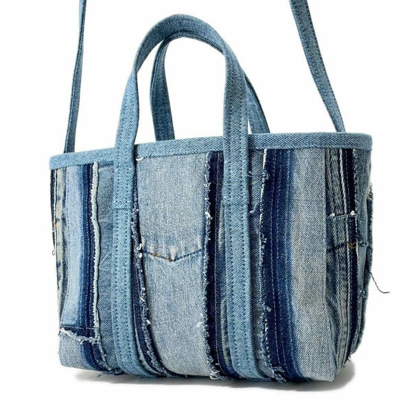 バレンシアガ ハンドバッグ バルベス スモール デニム 671404 BALENCIAGA 2wayショルダーバッグ