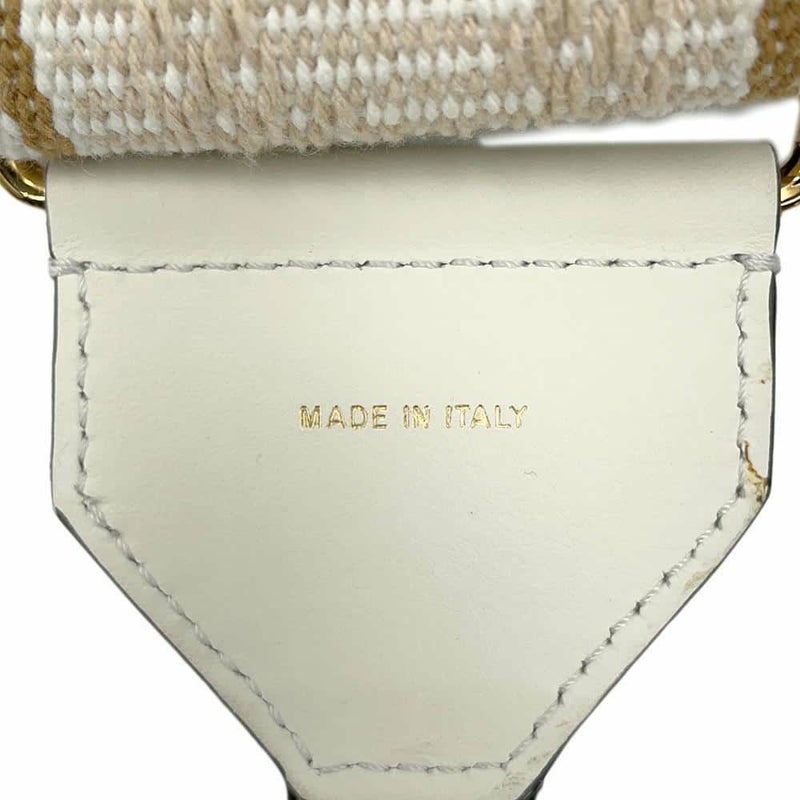 フェンディ ショルダーストラップ ストラップユー キャンバス 8AV134 FENDI 白