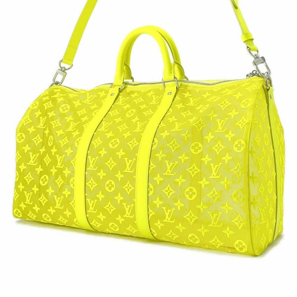 ルイヴィトン ボストンバッグ モノグラム・シースルー キーポル・バンドリエール50 M55380 2wayショルダーバッグ 旅行用