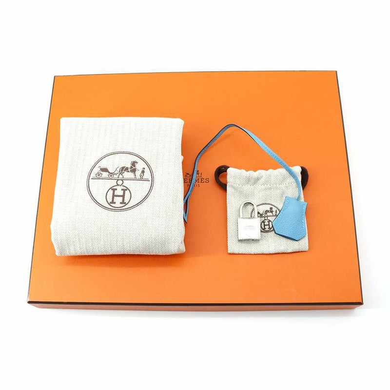 エルメス ボディバッグ ケリー アッカドPM ブルーノール/シルバー金具 トゴ B刻印 メンズ