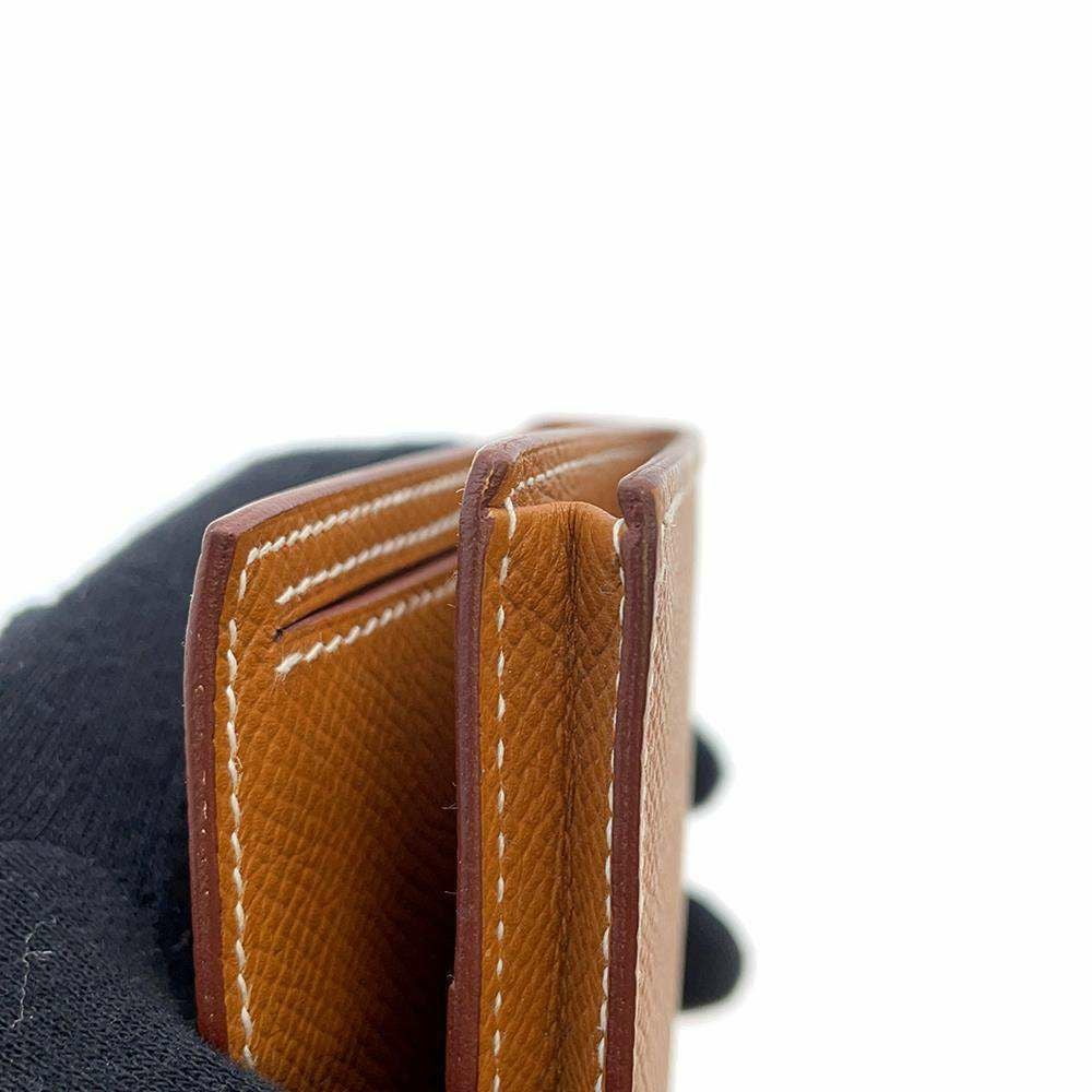 HERMES エルメス ベアンスフレ ヴォーエプソン 長財布 ゴールド金具 C刻印 フランス製 ブラック ゴールド金具 美品 中古 4a000834 Bearn エルメス HERMES ベアンスフレ ヴェルソ 長財布 ヴォーエプソン