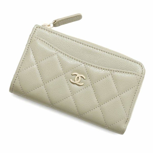 シャネル コインケース マトラッセ ココマーク ソフトキャビアスキン AP3179 フラグメント カードケース