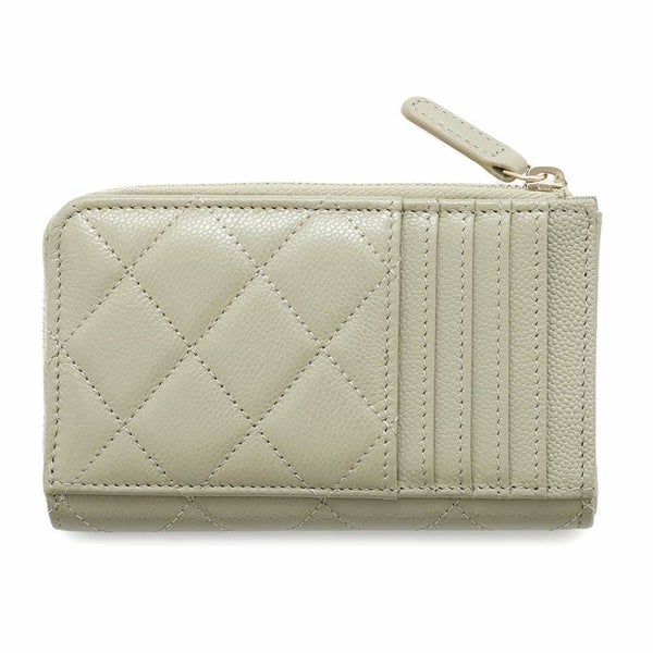 シャネル コインケース マトラッセ ココマーク ソフトキャビアスキン AP3179 フラグメント カードケース