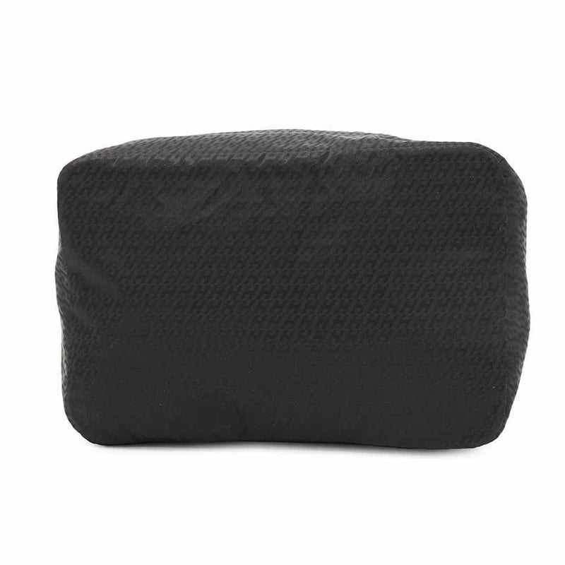 エルメス ポーチ トラベルシルク ミニ トラベルキューブ ブラック/フォーヴ/シルバー金具 シルク/バレニア B刻印 HERMES 黒