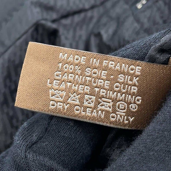 エルメス ポーチ トラベルシルク ミニ トラベルキューブ ブラック/フォーヴ/シルバー金具 シルク/バレニア B刻印 HERMES 黒