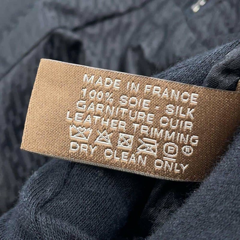 エルメス ポーチ トラベルシルク ミニ トラベルキューブ ブラック/フォーヴ/シルバー金具 シルク/バレニア B刻印 HERMES 黒