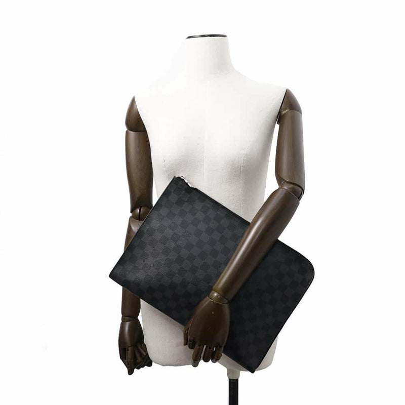 ルイヴィトン クラッチバッグ ダミエ・グラフィット ポシェット・ジュールGM N41501 LOUIS VUITTON 黒 ブラック