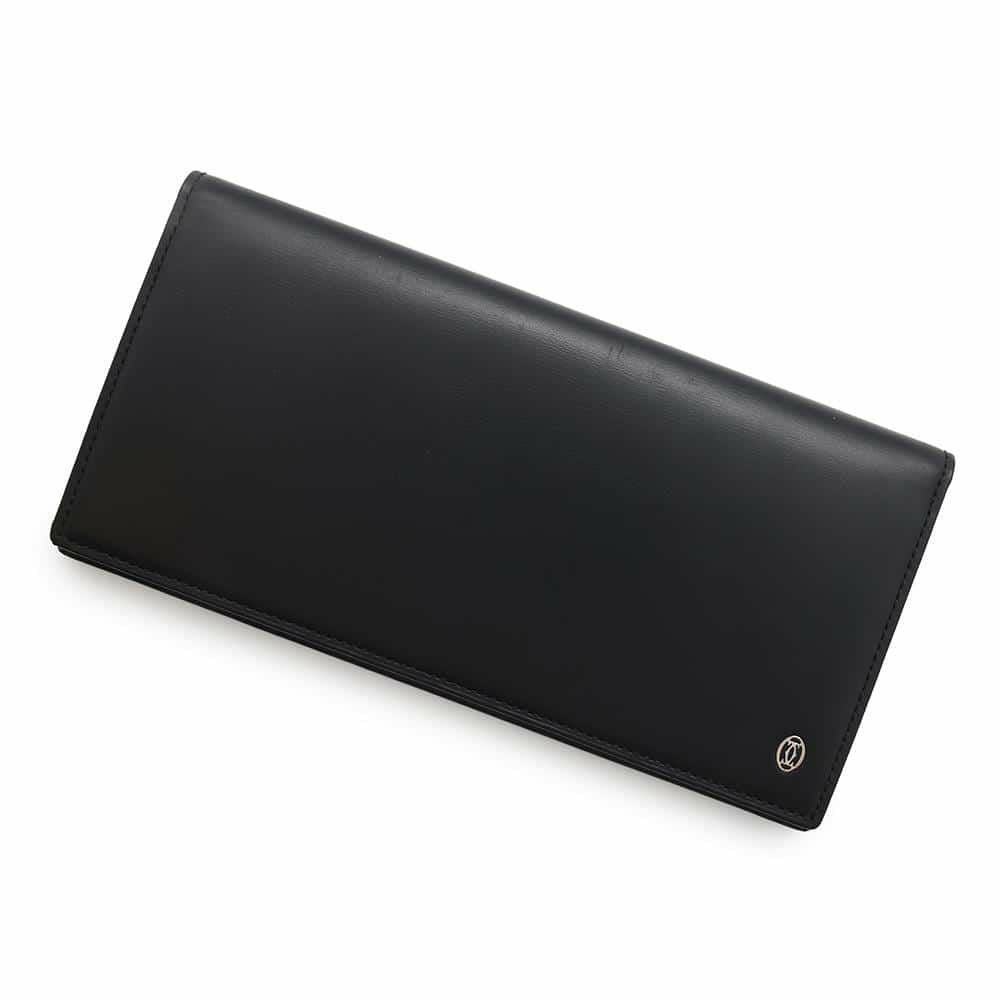 Cartier 長財布 黒 中古・古着通販】Cartier (カルティエ) 長財布 ブラック｜ブランド