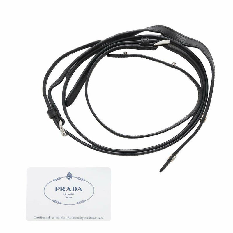 プラダ ショルダーバッグ ロゴ レザー BT1031 PRADA バッグ 黒
