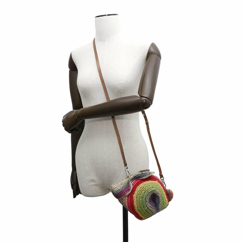 ロエベ ショルダーバッグ パウラズ バニー レインボー ミニ 130.50.T35 LOEWE バッグ ウサギ