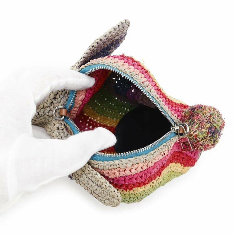 ロエベ ショルダーバッグ パウラズ バニー レインボー ミニ 130.50.T35 LOEWE バッグ ウサギ