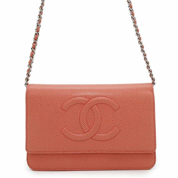 シャネル チェーンウォレット ココマーク キャビアスキン CHANEL 財布