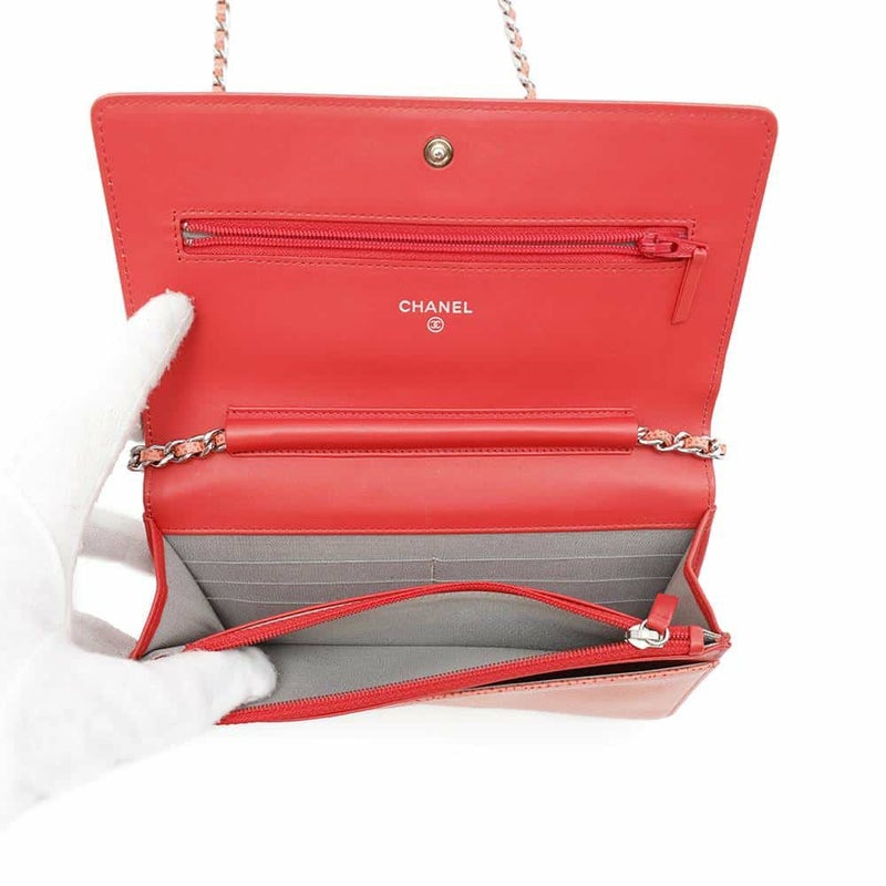 シャネル チェーンウォレット ココマーク キャビアスキン CHANEL 財布