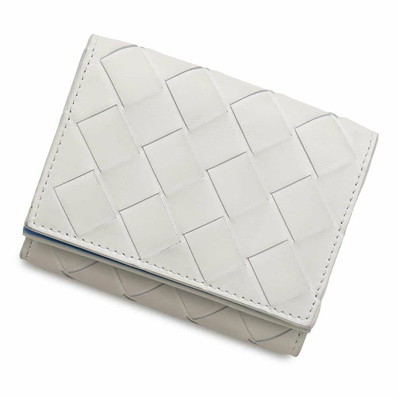 ボッテガヴェネタ 三つ折り財布 タイニー コンパクトウォレット レザー 667036 BOTTEGA VENETA 財布 白