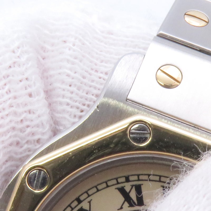 カルティエ サントスオクタゴン SM W2001683 Cartier 腕時計 アイボリー文字盤 クォーツ