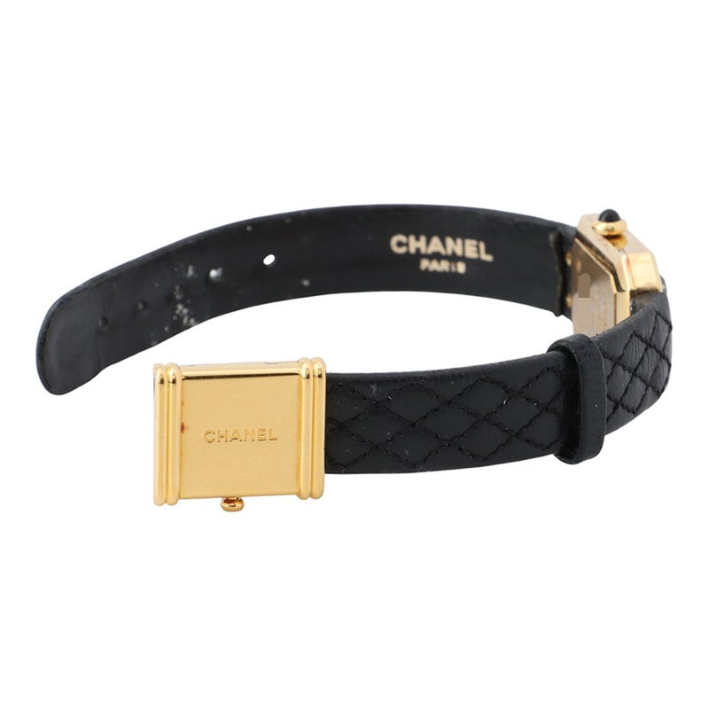 シャネル プルミエール H0090 CHANEL 腕時計 黒文字盤 レディース クォーツ