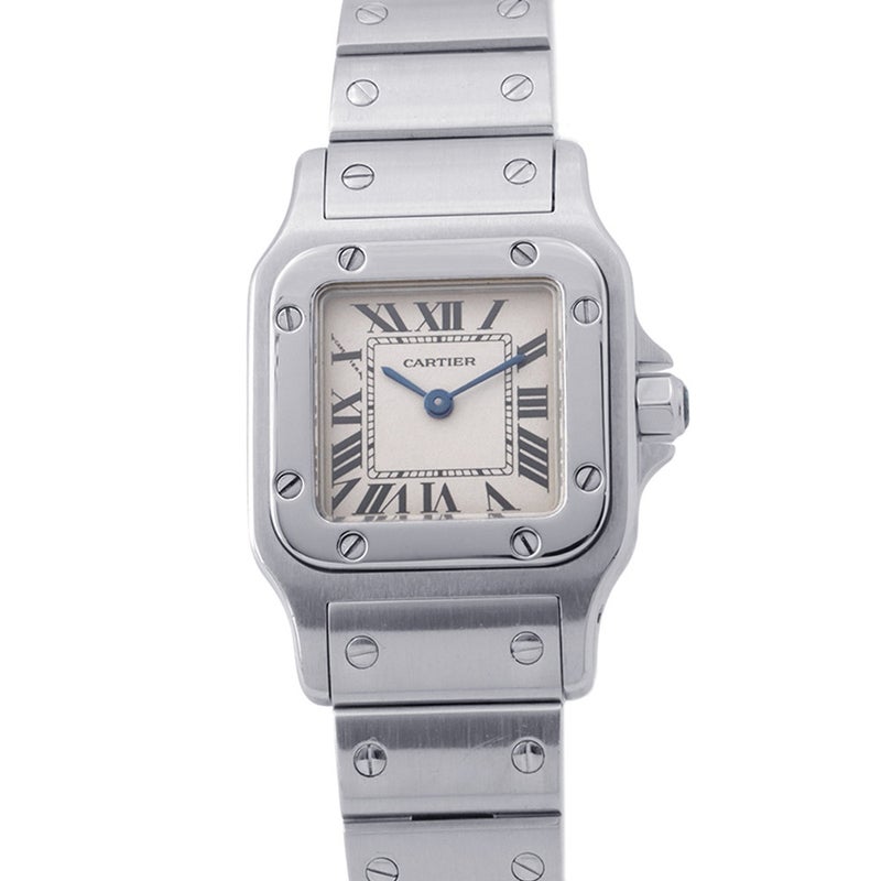 カルティエ サントスガルベ SM W20056D6 Cartier 腕時計 ウォッチ アイボリー文字盤 クォーツ