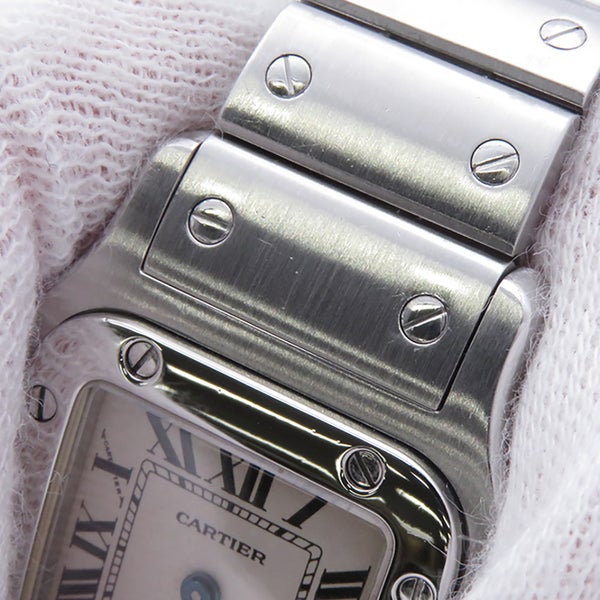 カルティエ サントスガルベ SM W20056D6 Cartier 腕時計 ウォッチ アイボリー文字盤 クォーツ