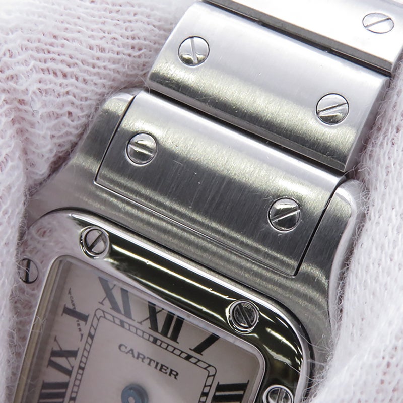 カルティエ サントスガルベ SM W20056D6 Cartier 腕時計 ウォッチ アイボリー文字盤 クォーツ