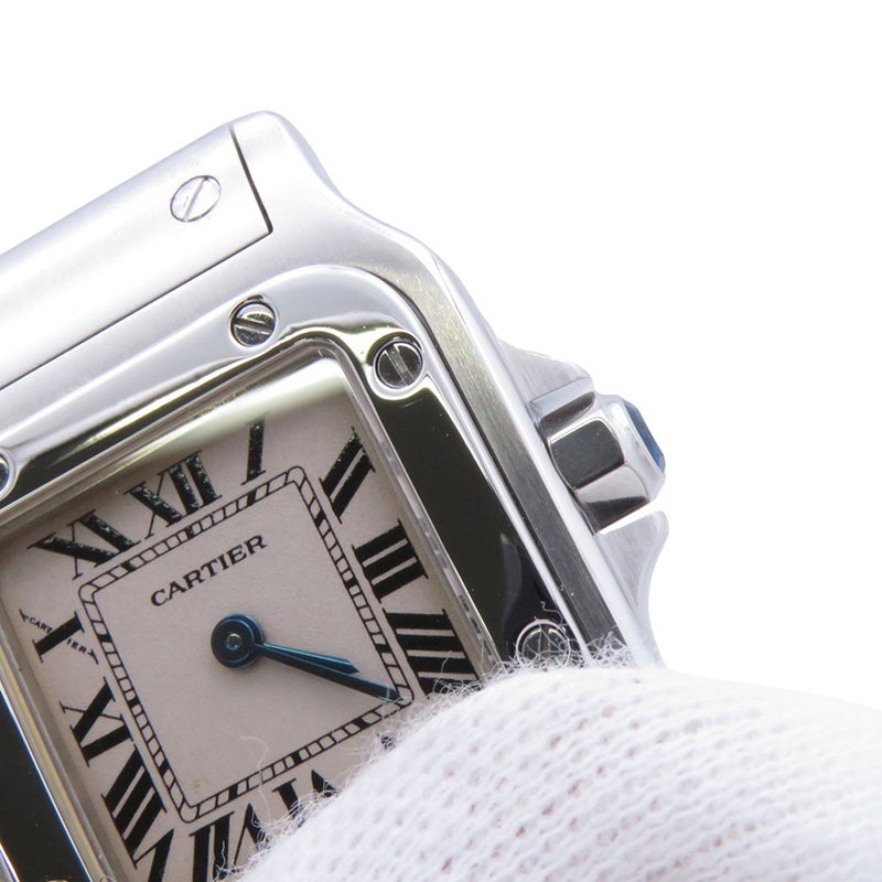 カルティエ サントスガルベ SM W20056D6 Cartier 腕時計 ウォッチ アイボリー文字盤 クォーツ