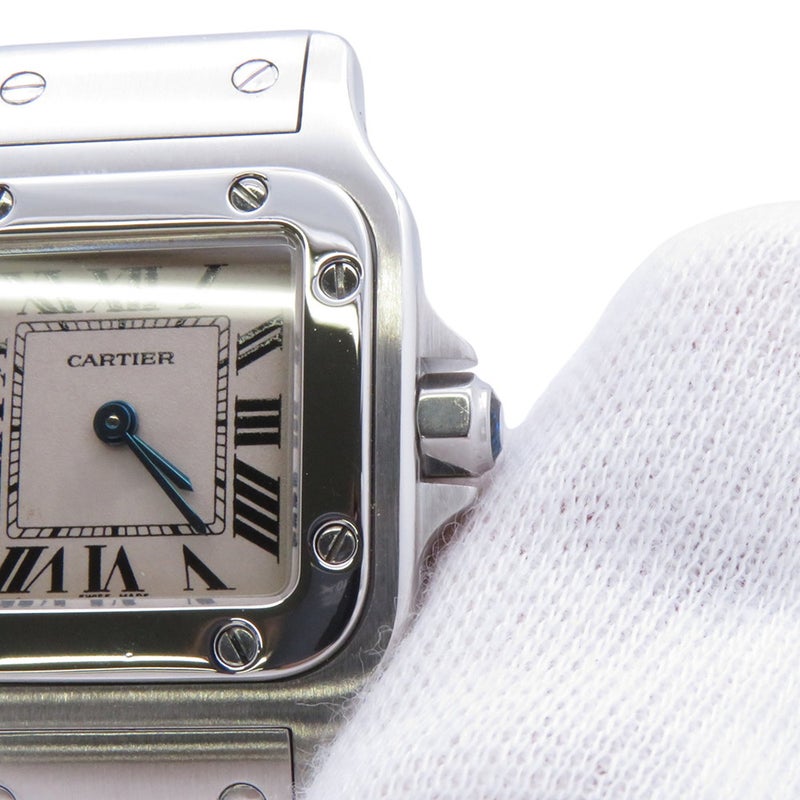 カルティエ サントスガルベ SM W20056D6 Cartier 腕時計 ウォッチ アイボリー文字盤 クォーツ
